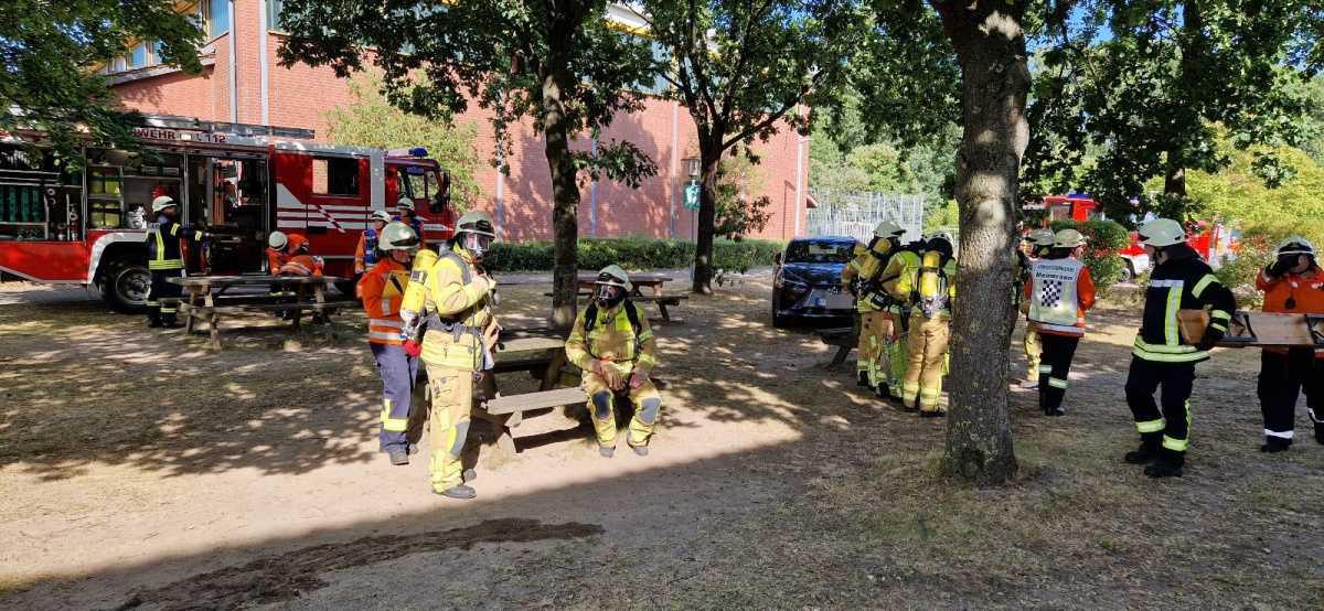 Feuerwehreinsatz am Sibylla-Merian-Gymnasium