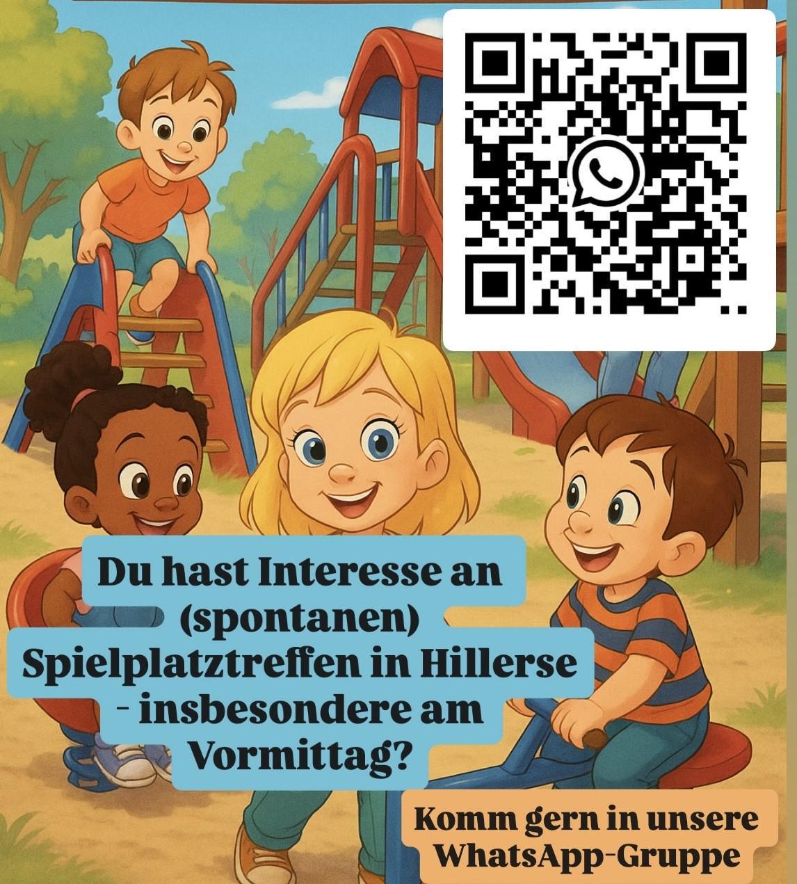 Spielplatztreffen in Hillerse am Vormittag - auch für Kinder aus umliegenden Orten.
