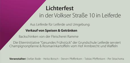 Ankündigung Leiferde: "Hof 33 leuchtet" am 14.11.26 #800Jahre Leiferde