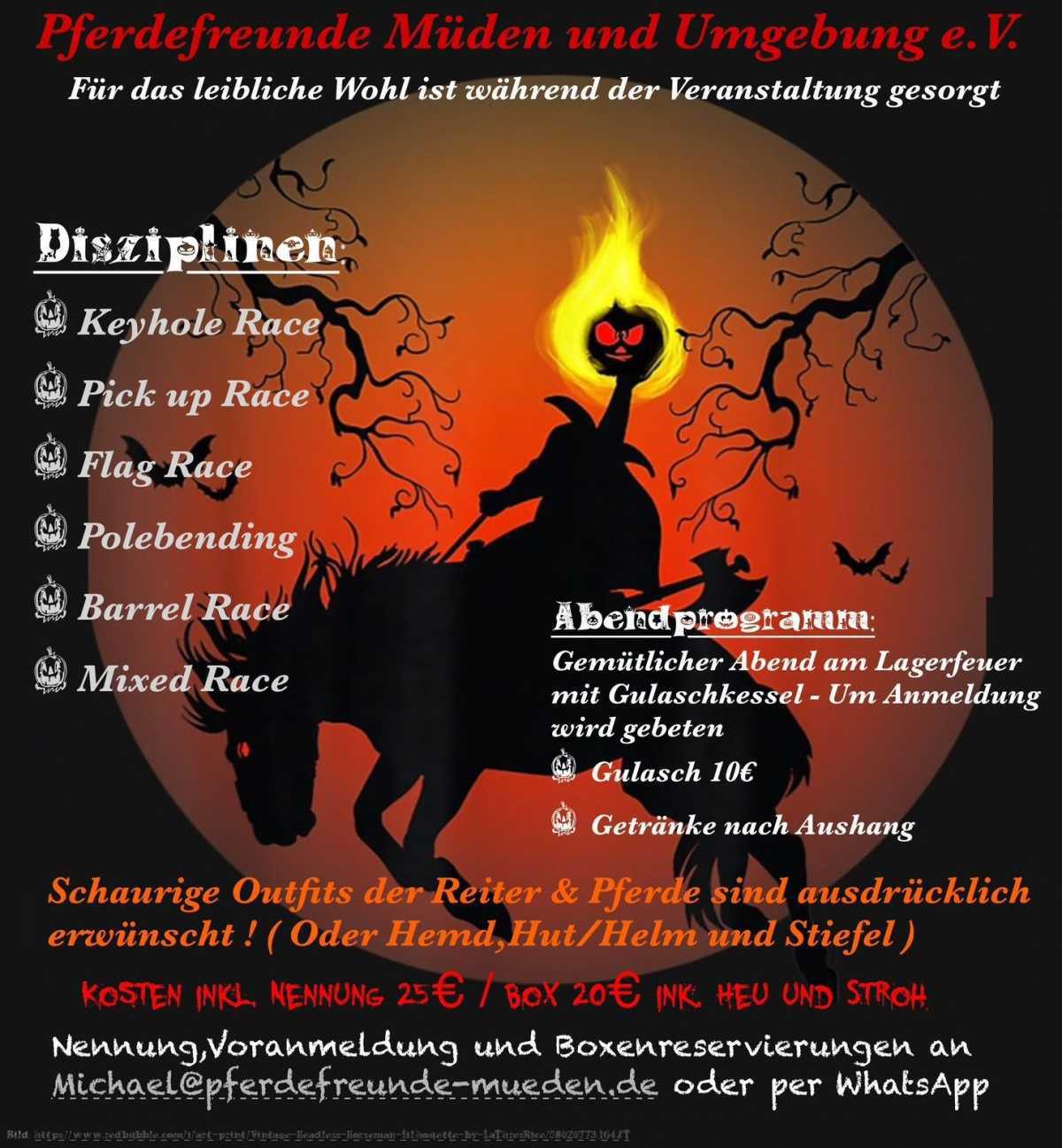 Halloween " Spooky Speed Games" am 31.10.25
