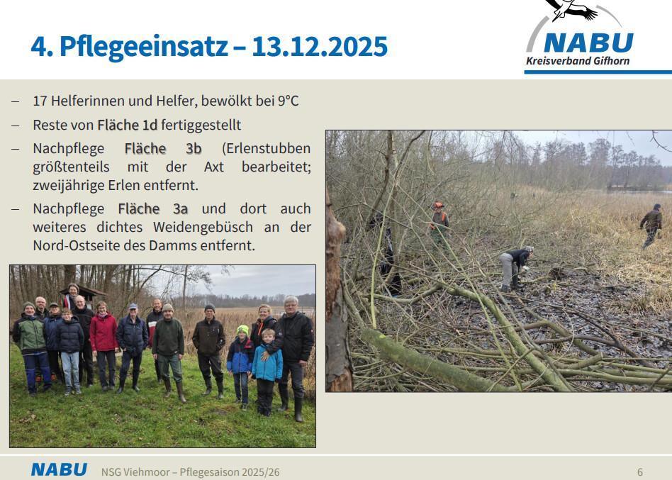 NSG Viehmoor Rückblick Pflegesaison 2025/26 "Fazit und Ausblick".