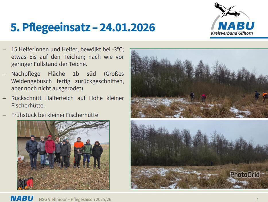 NSG Viehmoor Rückblick Pflegesaison 2025/26 "Fazit und Ausblick".