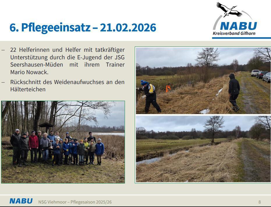 NSG Viehmoor Rückblick Pflegesaison 2025/26 "Fazit und Ausblick".