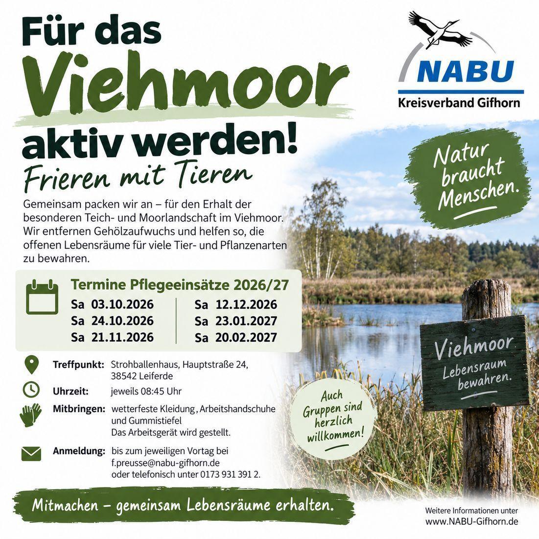 NSG Viehmoor Rückblick Pflegesaison 2025/26 "Fazit und Ausblick".