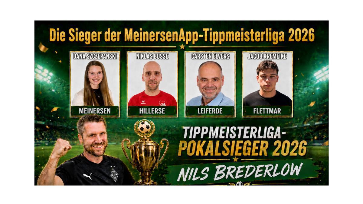 Herzlichen Glückwunsch an die Sieger der Tippmeisterliga 2026 Herzlichen Glückwunsch an die Sieger der Tippmeisterliga 2026