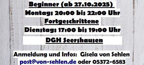 LINE DANCING - Neuer Beginnerkurs!