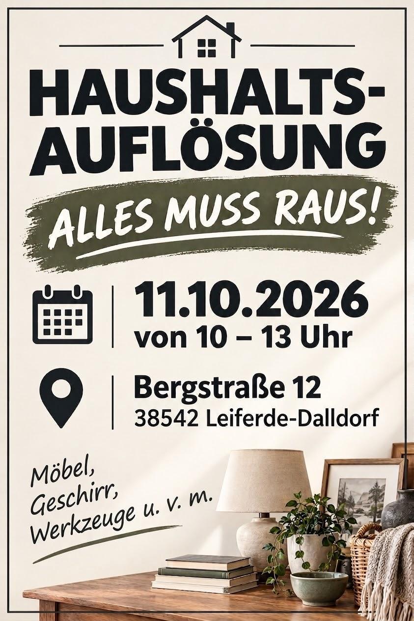 Haushaltsauflösung in Dalldorf