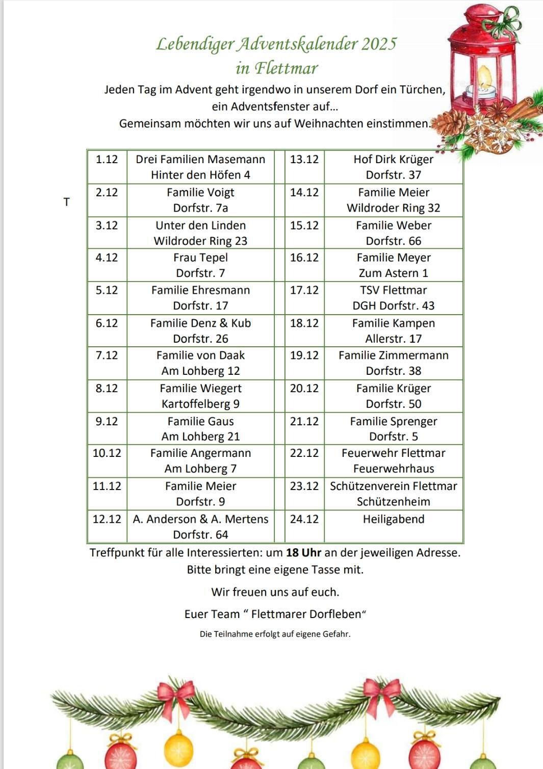 Lebendiger Adventskalender Flettmar 7