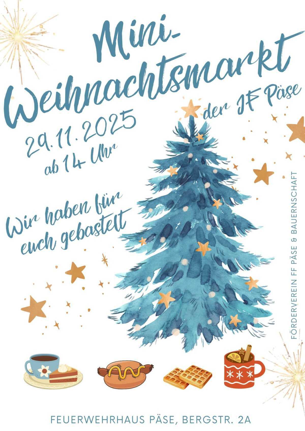 Mini-Weihnachtsmarkt in Päse am 29.11.2025