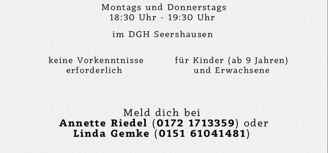 Neuer Anfängerkurs des Posaunenchor Seershausen startet am 05.02.2026