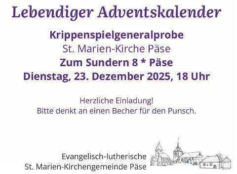 Lebendiger Adventskalender Päse 24