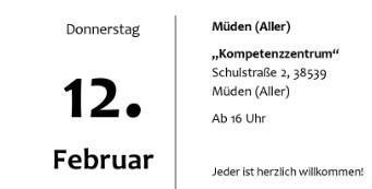 Müden: Vorlesen für Kinder ab 3 Jahren am 12.02.2026