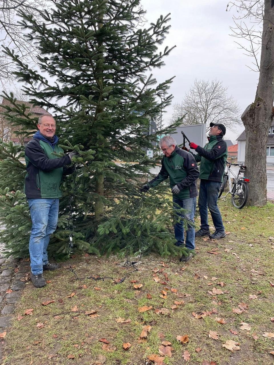 Ein neuer Standort für den Weihnachtsbaum in Seershausen! Ein neuer Standort für den Weihnachtsbaum in Seershausen!
