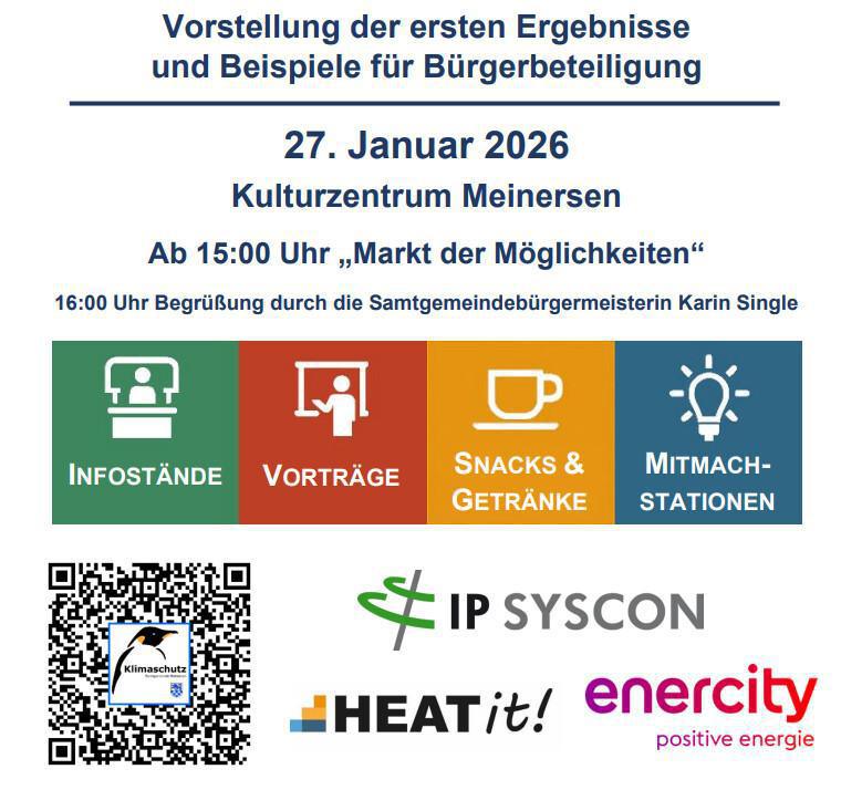 Bürgerinformationsmesse Kommunale Wärmeplanung in der SG Meinersen