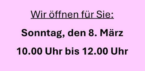 Blumenhaus Langer - Wir öffnen für Sie zum Weltfrauentag