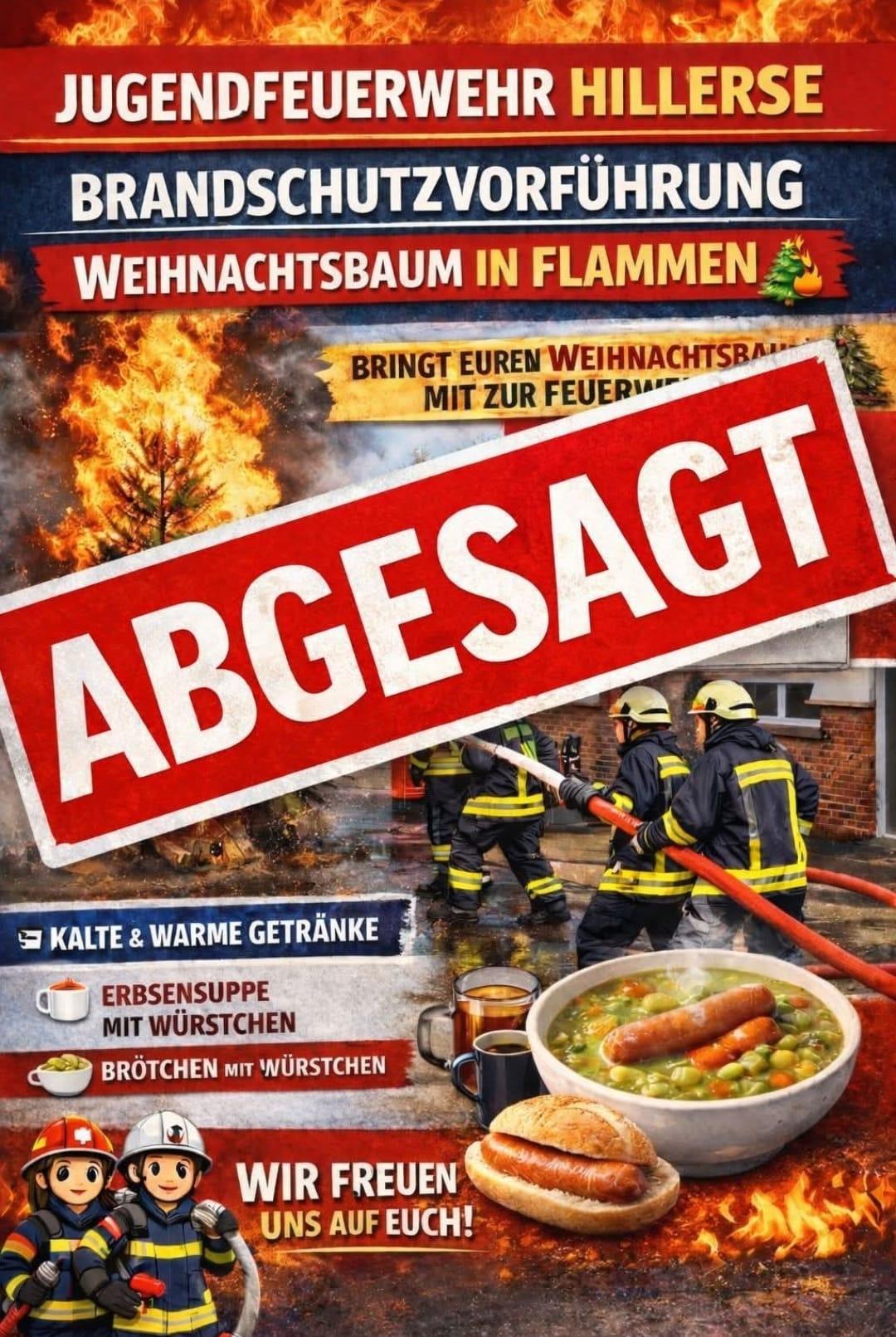 Hillerse: Brandschutzvorführung ABGESAGT!!