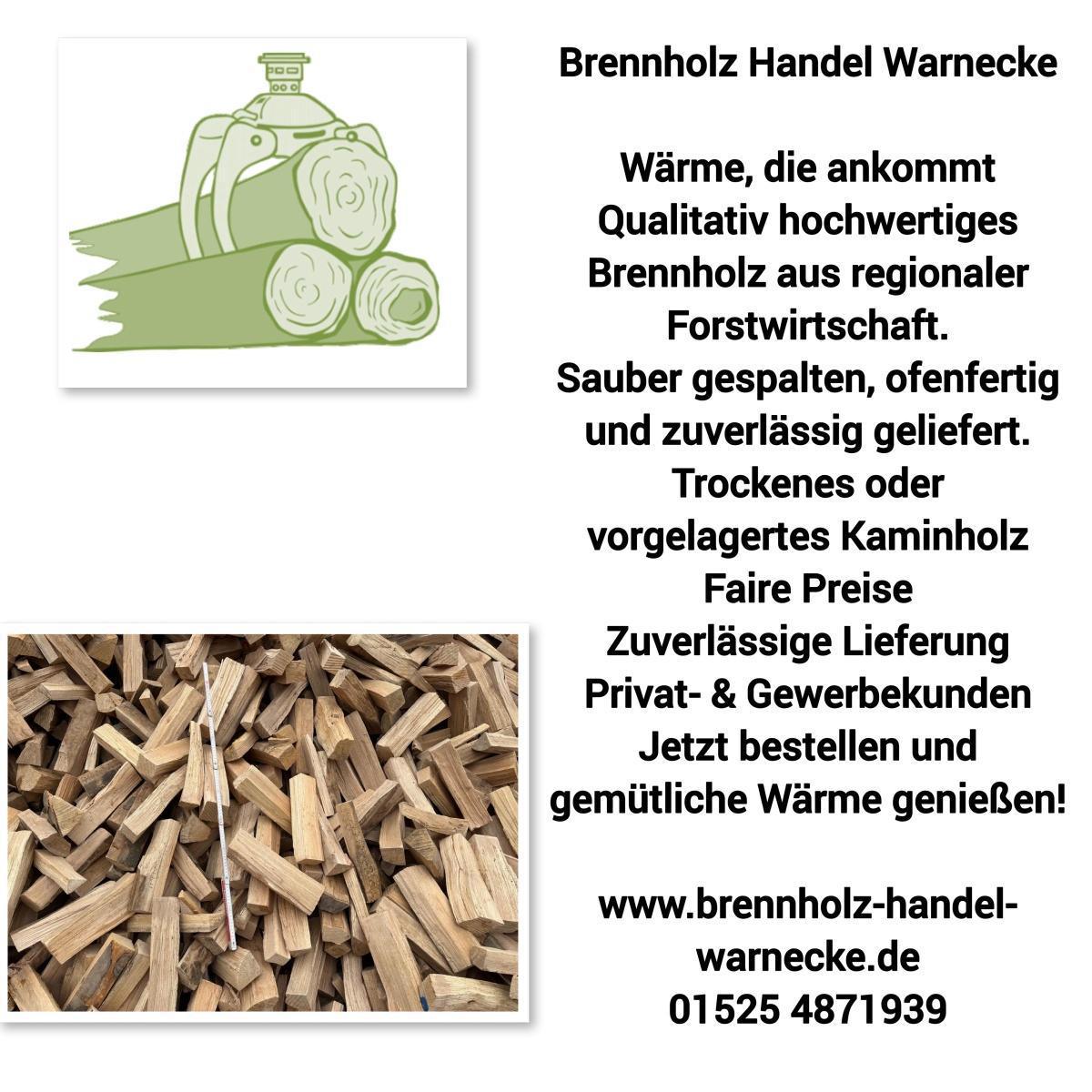 Dein Feuer. Unser Holz. Warnecke liefert.