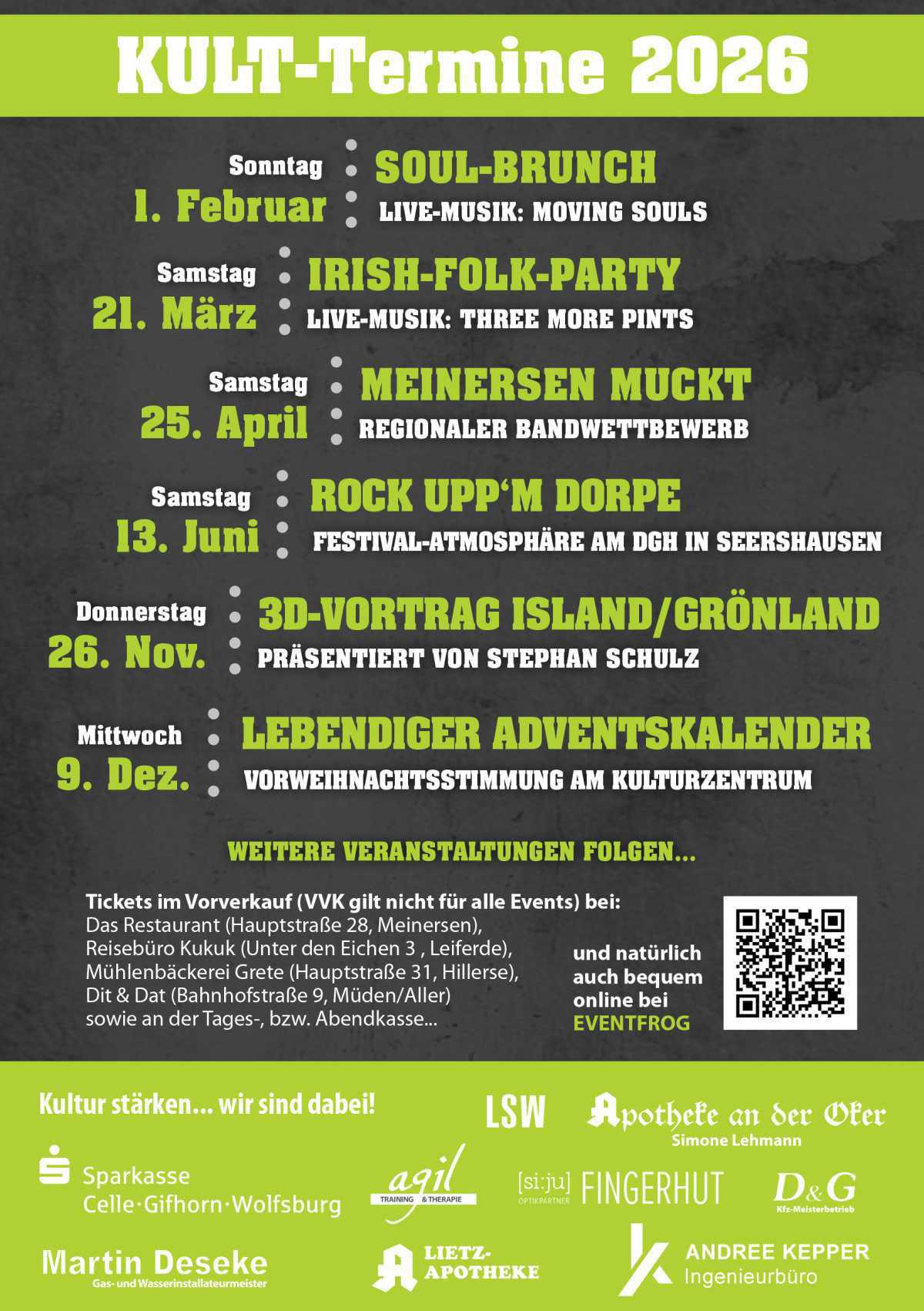 St. Patrick’s Day in Meinersen Irischer Abend mit der Band „"Three More Pints“