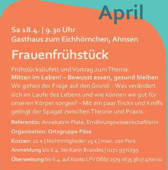 Frauenfrühstück der Landfrauen Meinersen und Umgebung