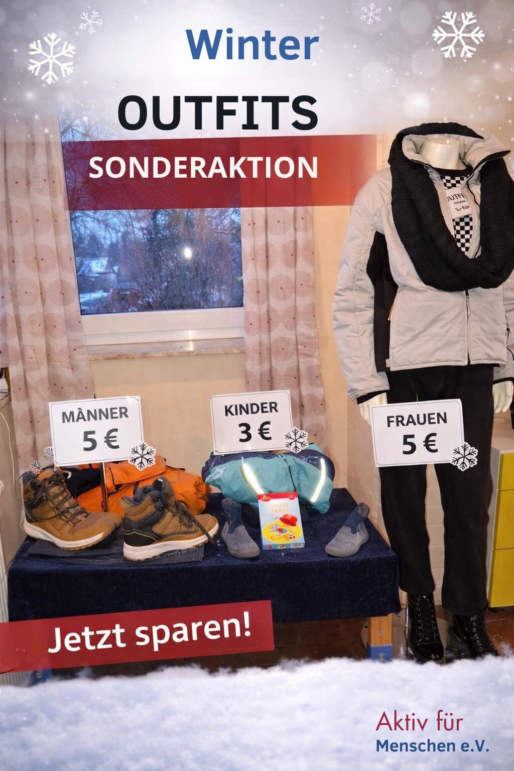 Winteroutfits ab 3€! Sonderaktion des Vereins "Aktiv für Menschen e.V."
