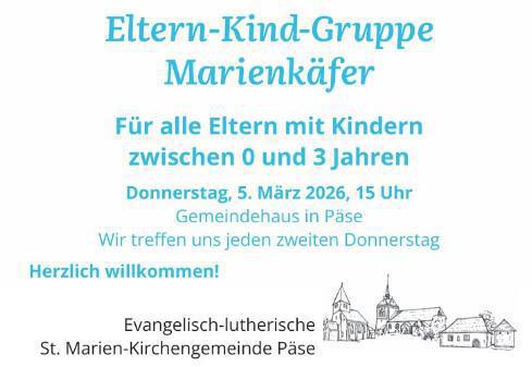 Neue Eltern-Kind-Gruppe in Päse