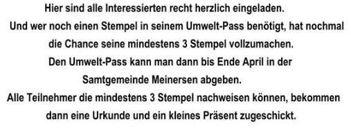 Infoveranstaltung zum Thema "Regendieb"