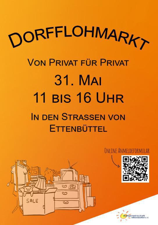 Dorfflohmarkt in Ettenbüttel am 31.05.26 Dorfflohmarkt in Ettenbüttel am 31.05.26