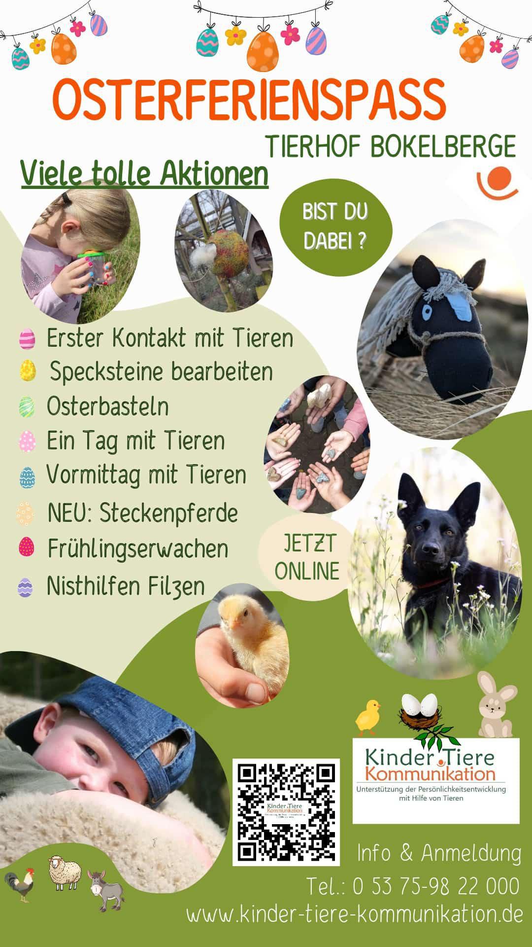 Osterferienspass Tierhof Bokelberge - Viele tolle Aktionen! Osterferienspass Tierhof Bokelberge - Viele tolle Aktionen!