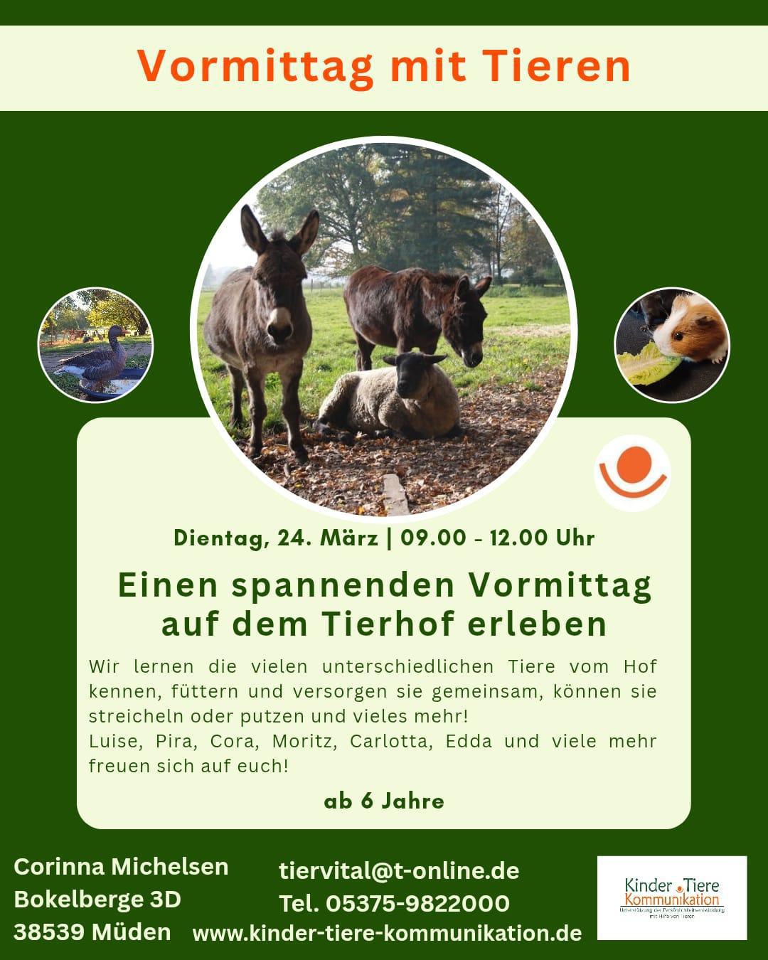 Osterferienspass Tierhof Bokelberge - Viele tolle Aktionen! Osterferienspass Tierhof Bokelberge - Viele tolle Aktionen!