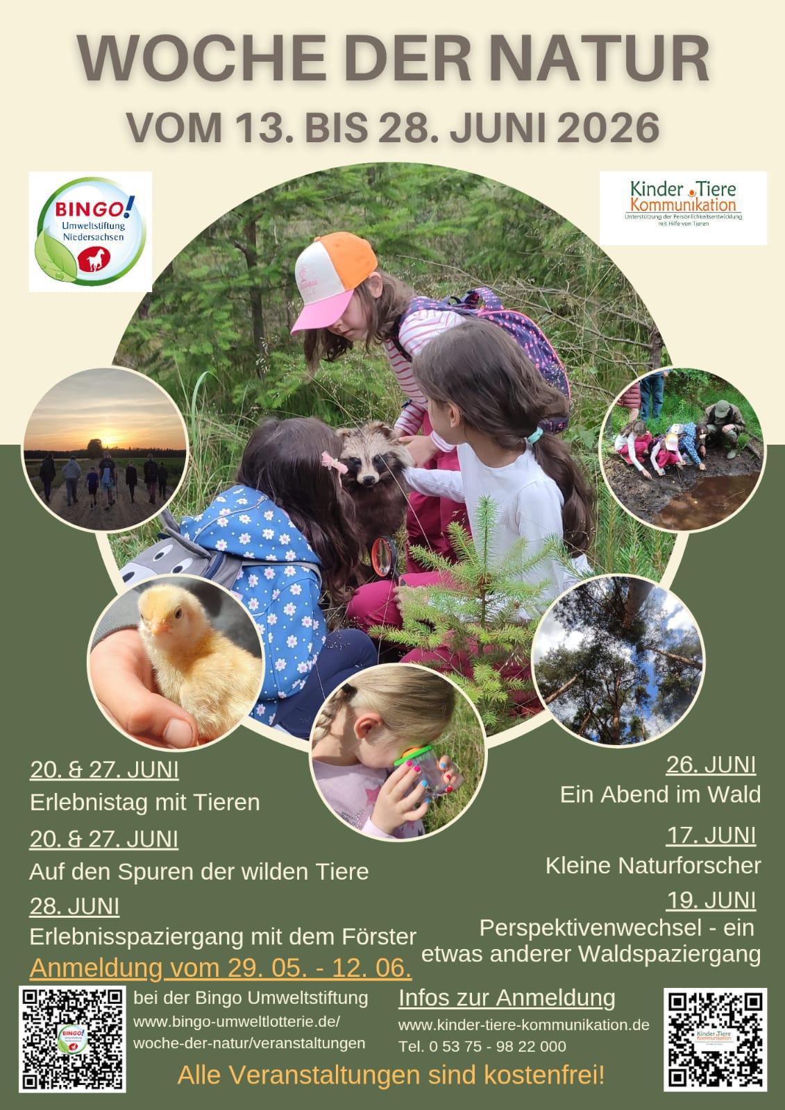 Woche der Natur - Tierhof Bokelberge - Viele kostenfreie Naturangebote für die ganze Familie!