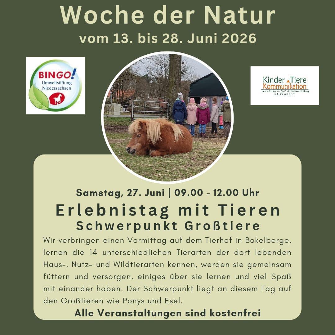 Woche der Natur - Tierhof Bokelberge - Viele kostenfreie Naturangebote für die ganze Familie!
