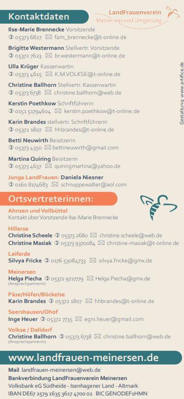 Ankündigungen der Landfrauen Meinersen und Umgebung(Frauenfrühstück/Reise in die Provence/Tagesausflug in die Heide) Ankündigungen der Landfrauen Meinersen und Umgebung(Frauenfrühstück/Reise in die Provence/Tagesausflug in die Heide)