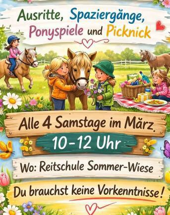 Ponyspaß im März - Reitschule Sommer-Wiese in Meinersen