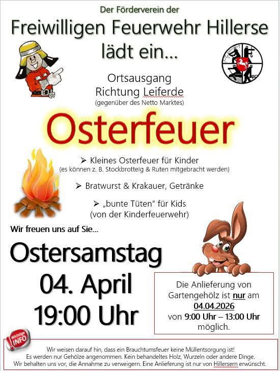 Hillerse:Anlieferung von Gartengehölz für das Osterfeuer