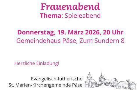 Päser Frauenabend am 19.03.26