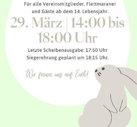 Ostereierschiessen beim Schützenverein Flettmar am 29.03.26