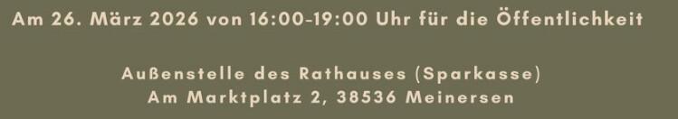 Die SG lädt ein zur Besichtigung der neuen Außenstelle