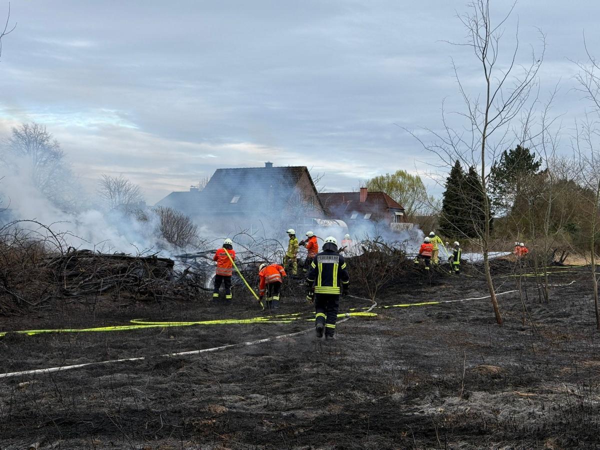 Flächenbrand in Meinersen am Karfreitag schnell unter Kontrolle gebracht