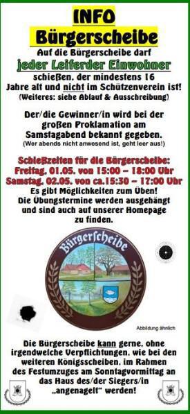 Schützenfest Leiferde vom 01.05.26 - 03.05.26