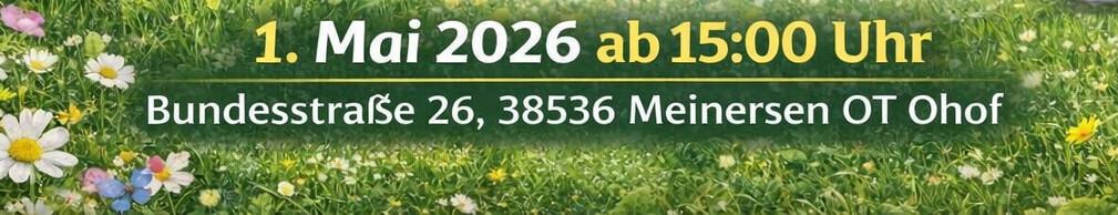 Ohof Maibaum aufstellen am 01.05.26