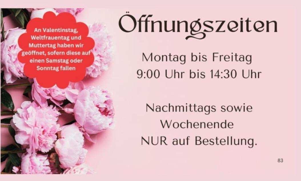 Unsere Öffnungszeiten zum Muttertag🌹 Bunte Rose By Olga 🌺