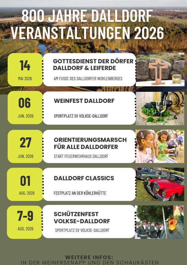 Oldtimer-Treffen am 17.05.26 # 800 Jahre Leiferde & Dalldorf
