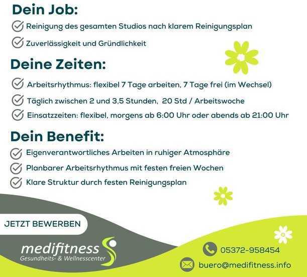 Reinigungskraft (m/w/d) gesucht!