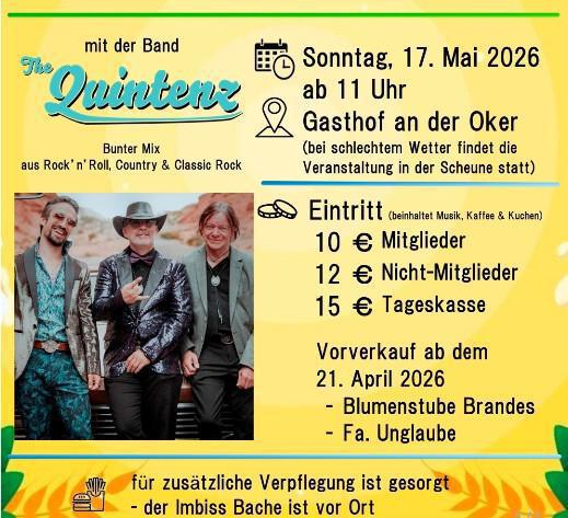 Hillerse: Musikalischer Frühschoppen am 17.05.2026