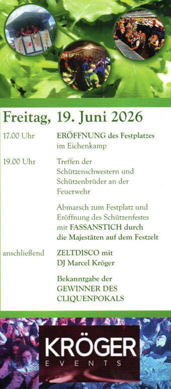 Schützenfest Meinersen vom 19.06.-21.06.26 (Hier mit Programm und Marschroute)
