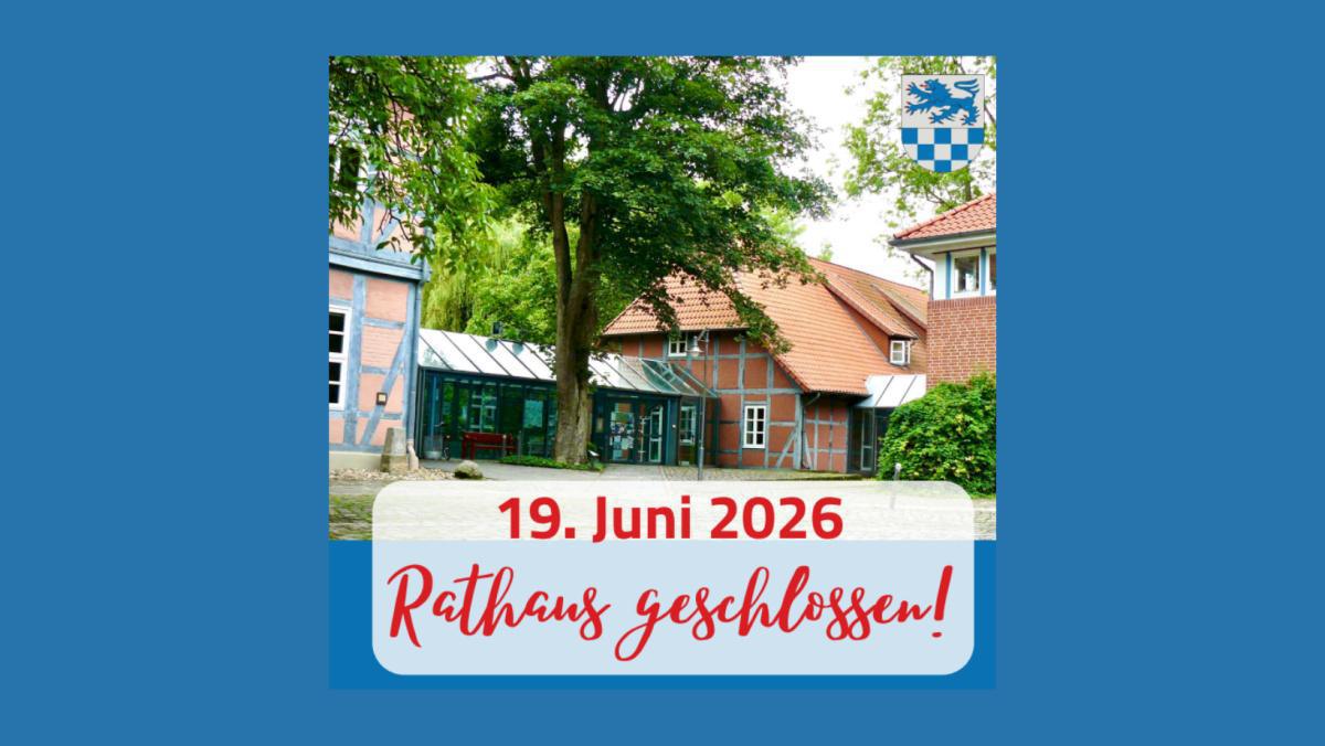 Das Rathaus und die Außenstellen bleiben am Freitag geschlossen.