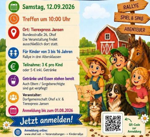 Ohof: Jetzt anmelden zur Kinderrallye 2026
