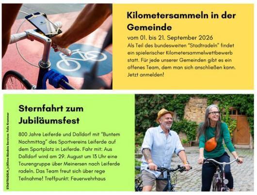 Rauf auf´s Rad bei der Aktion „Stadtradeln“