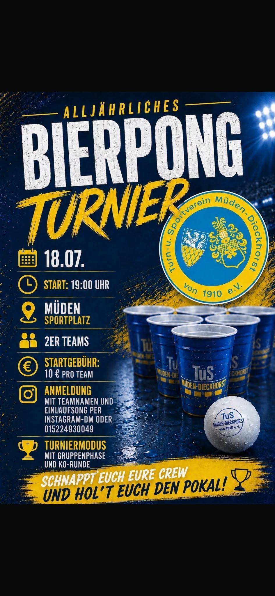 TuS Müden-Dieckhorst: Sportwochenende vom 16.-19. Juli