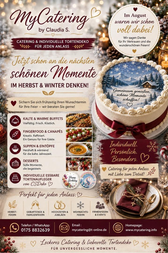  Catering & Individuelle Tortendeko für jeden Anlass - My Catering by Claudia S.